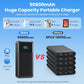 Portable Charger 50800mAh Power Bank with 3 Built in Cables, 25W PD QC4.0 Fast Charging USB C Battery Pack