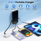 Portable Charger for iPhone with Built-in Cables and Wall Plug, Upgraded 13800mAh Fast Charging USB C Power Bank