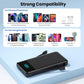 Portable Charger for iPhone with Built-in Cables and Wall Plug, Upgraded 13800mAh Fast Charging USB C Power Bank