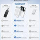 15000mAh Portable Charger Power Bank, Smaller Built-in 4 Cables White