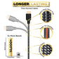 PowerBear 4K HDMI Cable 10 ft - High Speed Hdmi Cables, Braided Nylon & Gold Connectors, 4K @ 60Hz, Ultra HD, 2K, 1080P, ARC & CL3 Rated - for Laptop