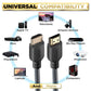 PowerBear 4K HDMI Cable 10 ft - High Speed Hdmi Cables, Braided Nylon & Gold Connectors, 4K @ 60Hz, Ultra HD, 2K, 1080P, ARC & CL3 Rated - for Laptop