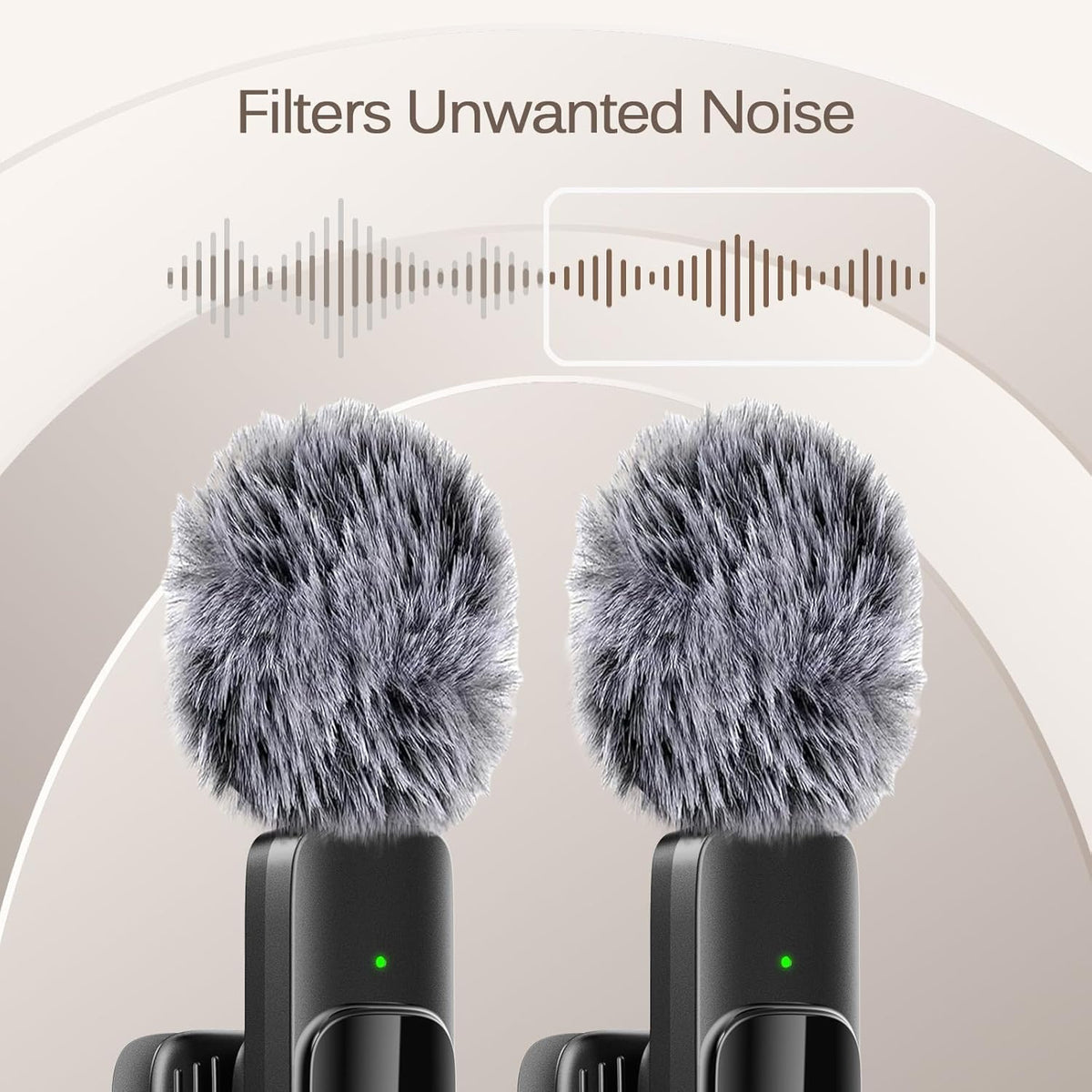 Professional Wireless Lavalier Lapel Microphone for iPhone, iPad, mini Video Recording Mic forInterview Video Podcast Vlog YouTube&Livestream