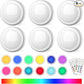 Puck Lights with Remote Control, Battery Operated LED Push Light Wireless, 13 Color RGB - for Closet, Bedroom Wall, Under Cabinet (6 Pack)