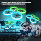 Q9s Drones for Kids, RC Drone with Altitude Hold and Headless Mode, Quadcopter with Blue&Green Light, Propeller Full Protect