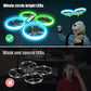 Q9s Drones for Kids, RC Drone with Altitude Hold and Headless Mode, Quadcopter with Blue&Green Light, Propeller Full Protect