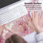 QIYI Large Mouse Pad, Cute Pink Desk Mat for Desktop, Women Girls PU Leather Desk Pad Waterproof Gaming Mousepad