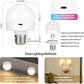 Rechargeable Battery Operated Light Bulb with Remote Control 2 Packs, 350LM Dimmable Detachable LED Bulb with 15 Colors Selectable & 3 Timer