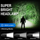 Rechargeable Headlamp 2Pack, 99000 Lumens Super Bright LED Head Lamp with 3 Modes, 90° Adjustable Head Lights for Forehead