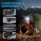 Rechargeable Headlamp Flashlight 2-Pack, 8 LED 2500 Lumen Ultra-Light Bright Headlight, Waterproof Lightweight Head Lamp for Adult Kid