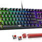 Redragon Mechanical Gaming Keyboard Wired, 11 Programmable Backlit Modes, Hot-Swappable Red Switch, Anti-Ghosting, Double-Shot PBT Keycaps
