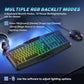 Redragon S101-3 PRO Gaming Keyboard and Mouse, RGB Backlit Programmable Keyboard Mouse with Software, Independent Macro Record Keys, Value Combo Set