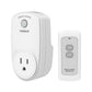 Remote Control Outlet, TESSAN Wireless Electrical Plug Switch for Lights, Lamps, Fans, 100ft RF Range, 1200W (1 Remote + 1 Outlet)