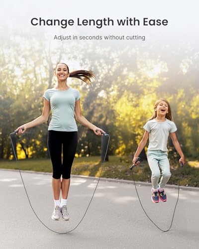 RENPHO Cordless Jump Rope, Weighted Jump Rope with Counter, Jump Ropes for Fitness, Smart Skipping Rope for Crossfit, Gym, Burn Calorie