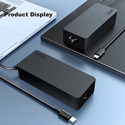 Replacement for 65W Lenovo Laptop Charger USB C, Compatible with Lenovo ThinkPad T480s T580s T490 E480 E580 Chromebook C330 S330 100e 300e 500e