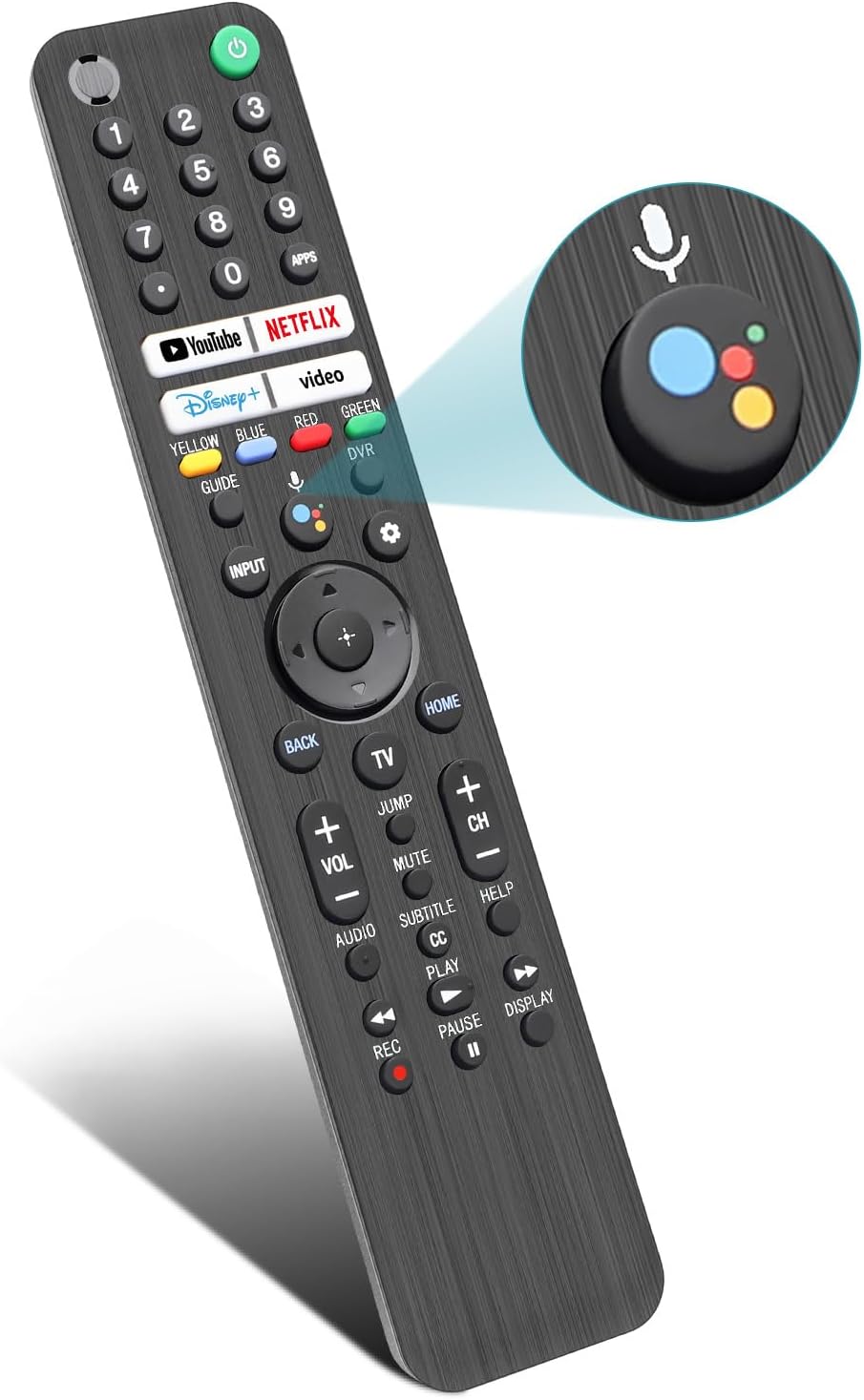Replacement for Sony TV Remote, for All 2019-2025 Sony Remote Control for Bravia Smart TV with Voice Control.