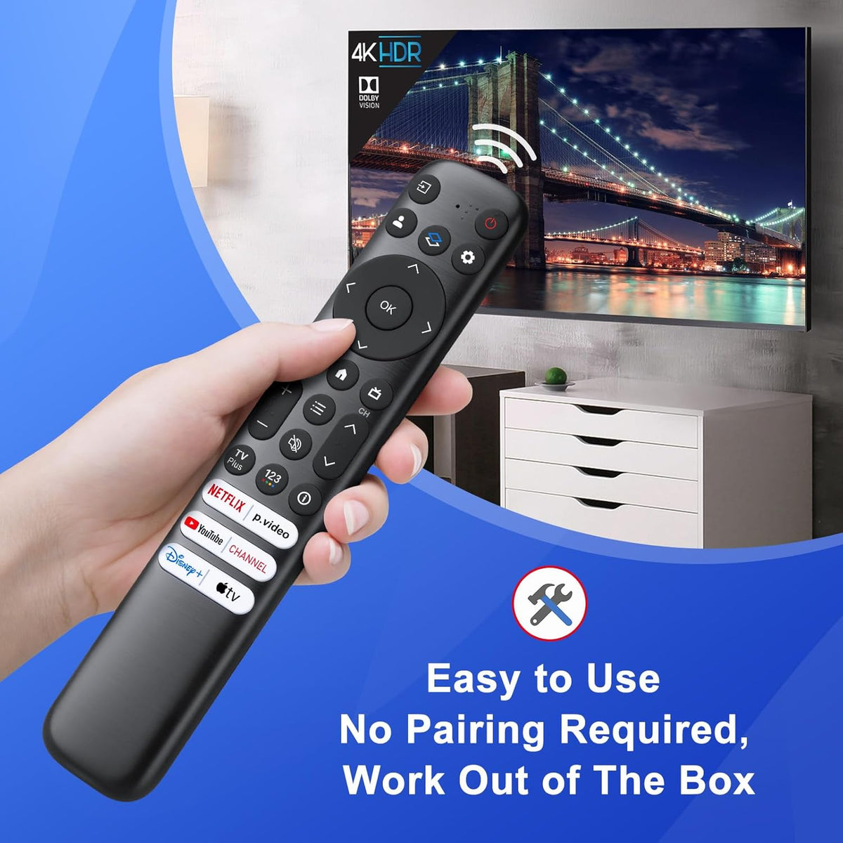 Replacement Only for TCL Google TV Remote Control, RC813
