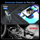 Retractable Car Charger, 84W Car Charger USB C 4 in 1, Car Accessories Fast Charging Car Charger Adapter for iPhone 17 16 15 14 13 12 Pro Max, Samsung