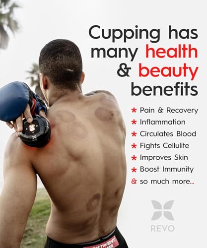 REVO 4-in-1 Smart Cupping Massager with Red Light for Muscle Relaxation