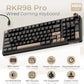 RK ROYAL KLUDGE R98 Pro Wired Mechanical Keyboard, 96% Creamy Gaming Keyboard RGB Backlit with Number Pad and Volume Knob, Gasket Mount