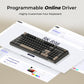 RK ROYAL KLUDGE R98 Pro Wired Mechanical Keyboard, 96% Creamy Gaming Keyboard RGB Backlit with Number Pad and Volume Knob, Gasket Mount