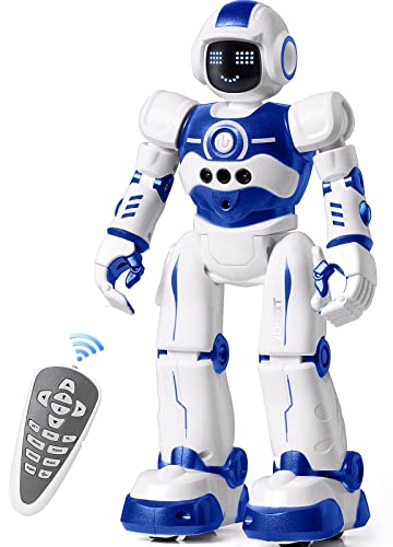 Robot Toys for Kids, Programmable Remote Control Smart Walking Dancing Robot Toy with Gesture & Sensing for Age 4 5 6 7 8 9 10 Year Old Boys