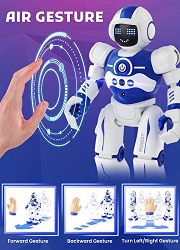 Robot Toys for Kids, Programmable Remote Control Smart Walking Dancing Robot Toy with Gesture & Sensing for Age 4 5 6 7 8 9 10 Year Old Boys