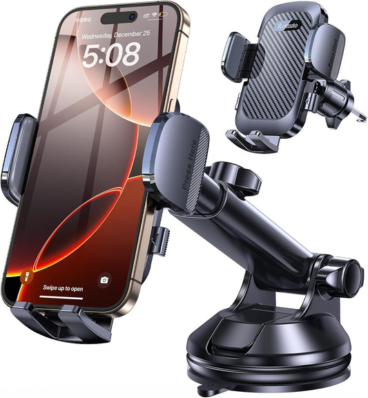 Romuto Phone Holders for Your Car Phone Holder Mount, Super Suction, Cell Phone Mount for Car Accessories
