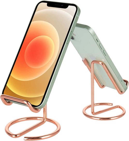 ROPOSY Cell Phone Stand for Desk, Rose Gold Cell Phone Stand Holder
