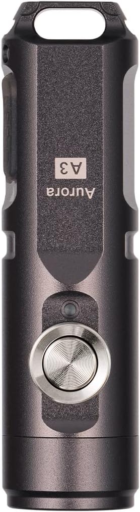 RovyVon A3 Gen 4 Keychain Flashlight- Super Bright 650 Lumens, USB C Rechargeable EDC Flashlight Water-Resistant, Lightweight- Ideal (Gun Grey)