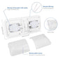 RVZONE 12V Led RV Ceiling 1100 Lumen Double Dome Light - RV Interior Lighting Fixture with ON/Off Switch (5 Pack Natural White 4000-4500K)