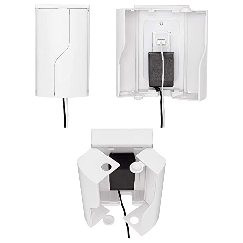 Safety Innovations Twin Door Baby Safety Outlet Cover Box for Babyproofing Outlets - More Interior Space for Extra Large Electrical Plugs (1-Pack)