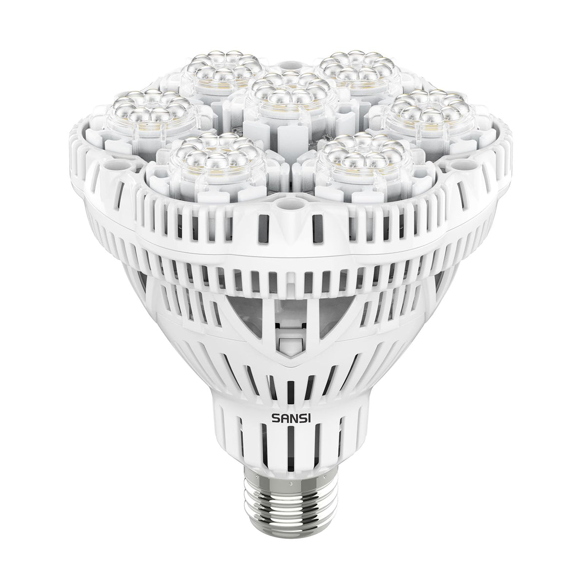 SANSI Grow Lights for Indoor Plants, Full Spectrum 36W Grow Light Bulbs (400 Watt Equiv) with Optical Lens for High PPFD