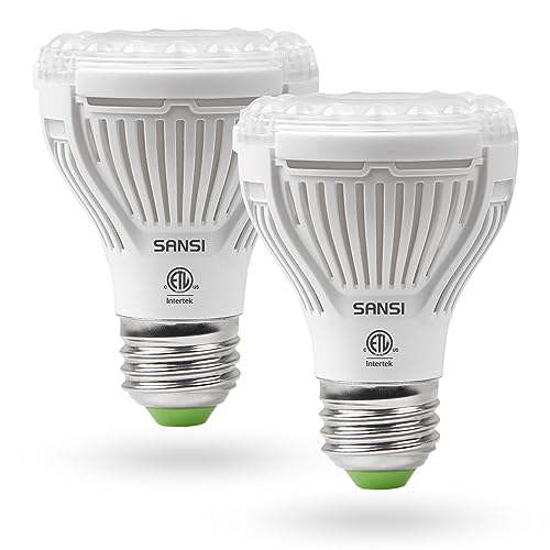 SANSI LED Grow Light Bulb for Seeds and Greens, Full Spectrum 10W Grow Light (150 Watt Equiv) with Optical Lens for Indoor Plant, High PPFD, E26 Base