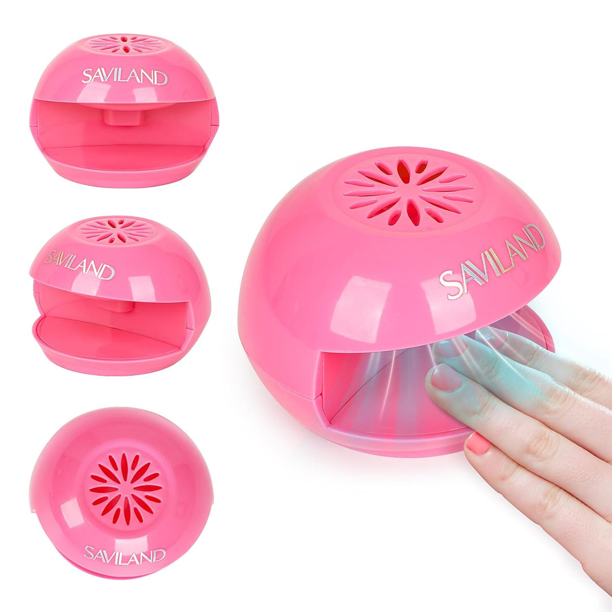 SAVILAND Nail Dryer for Regular Polish, Nail Dryer for Kids Quick Dry Nail Polish Dryer Mini Nail Fan Dryer