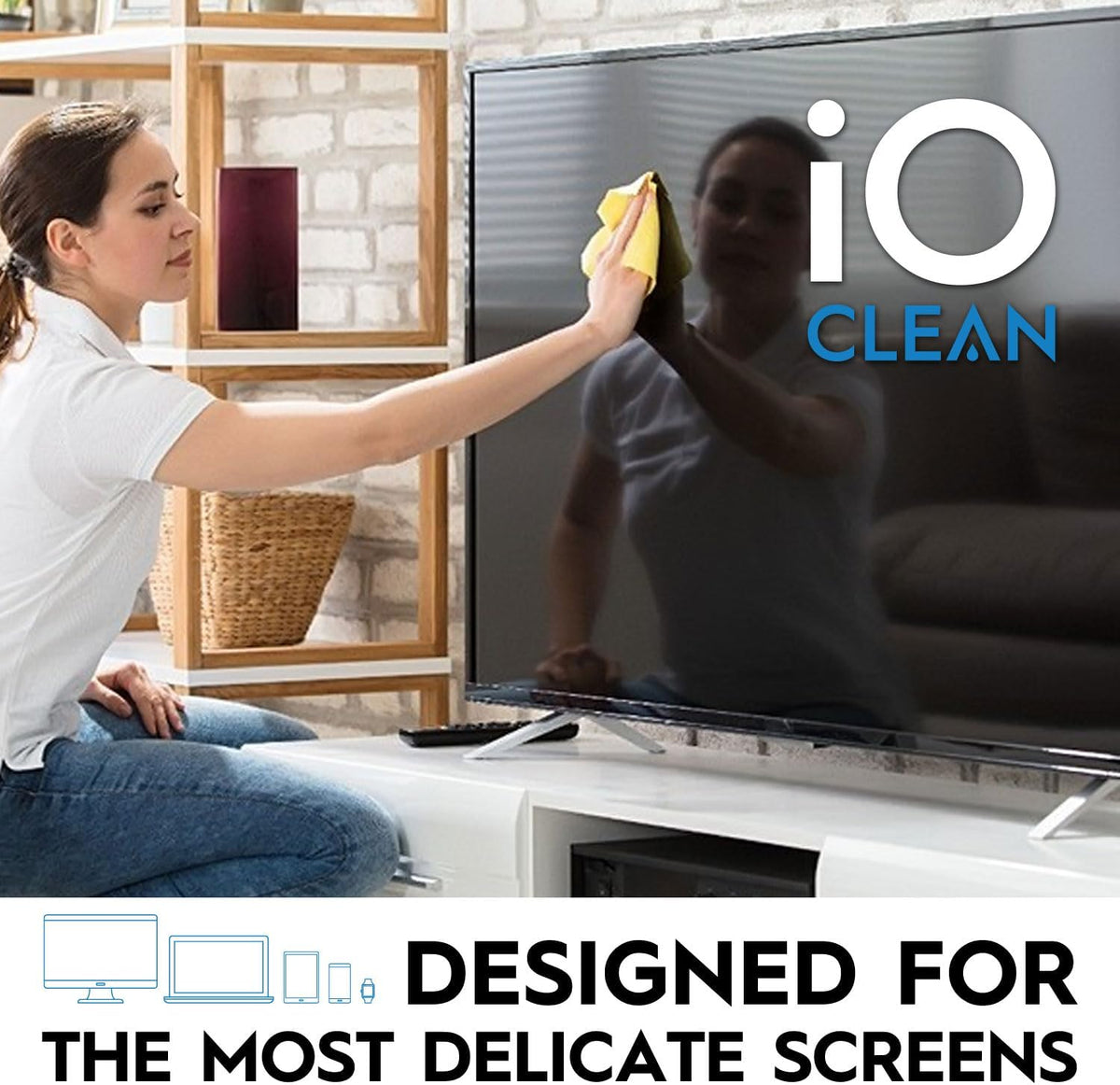 Screen Cleaner Spray (16oz - 473ml) - Large Cleaning Kit for LCD LED OLED TV, Smartphone, iPad, Laptop, Touchscreen, Computer Monitor