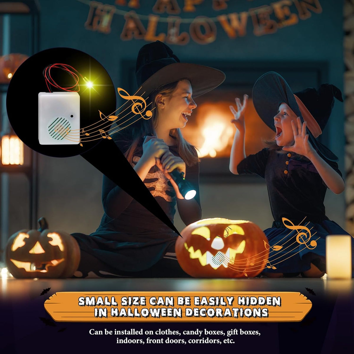 Seenelling Halloween Sound Sensor,2 Pcs