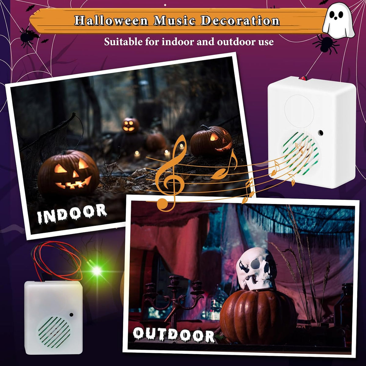 Seenelling Halloween Sound Sensor,2 Pcs