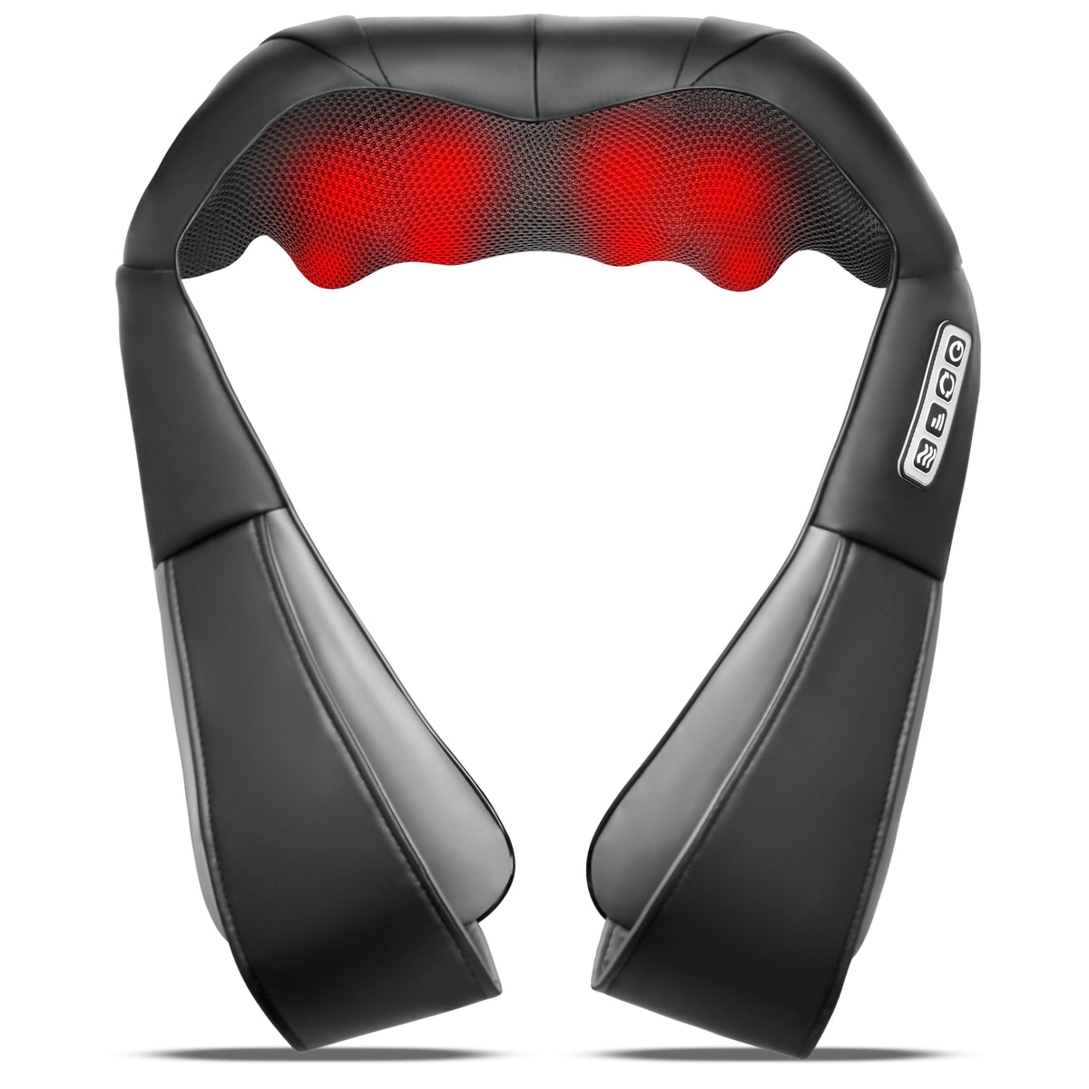 Shiatsu Neck & Back Massager with Heat - Electric 3D Kneading Massage Pillow for Neck, Shoulders & Back (Home, Office & Car Use, NOT Cordless)