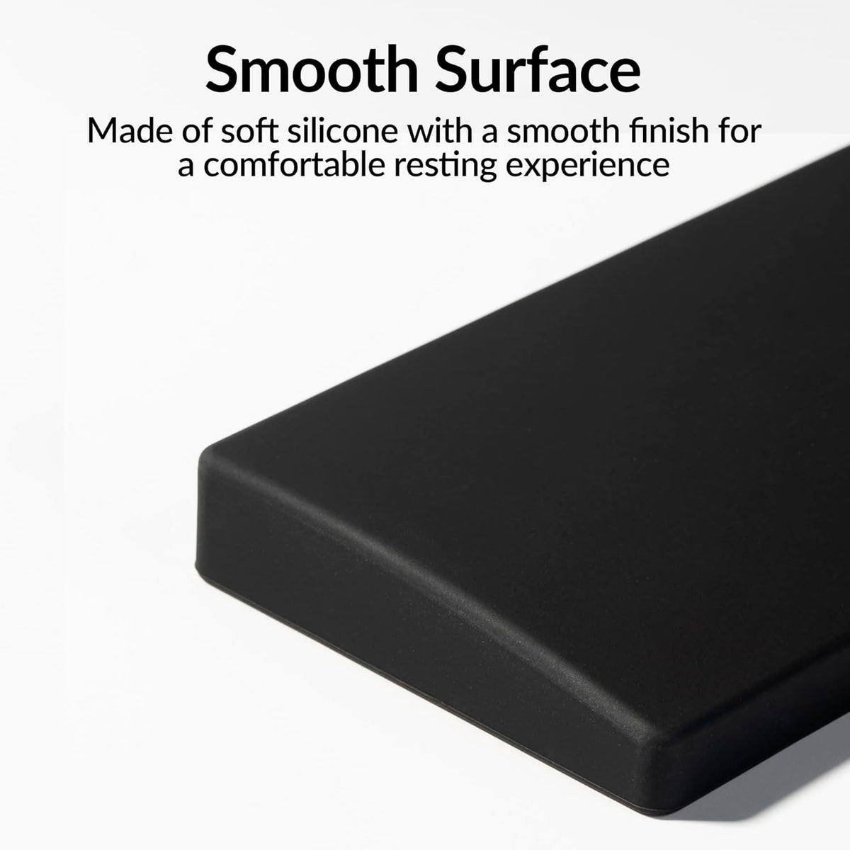 Silicone Wrist Rest for Keychron K10 Pro / K10 Max/ K10 HE / Q6 / Q6 Pro / Q6 Max / Q6 HE / V6 / V6 Max, 17.6" Non-Slip Palm Rest