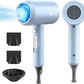 Slopehill Professional Ionic Hair Dryer, Powerful 1800W Fast Drying Low Noise Blow Dryer (Matte Blue)