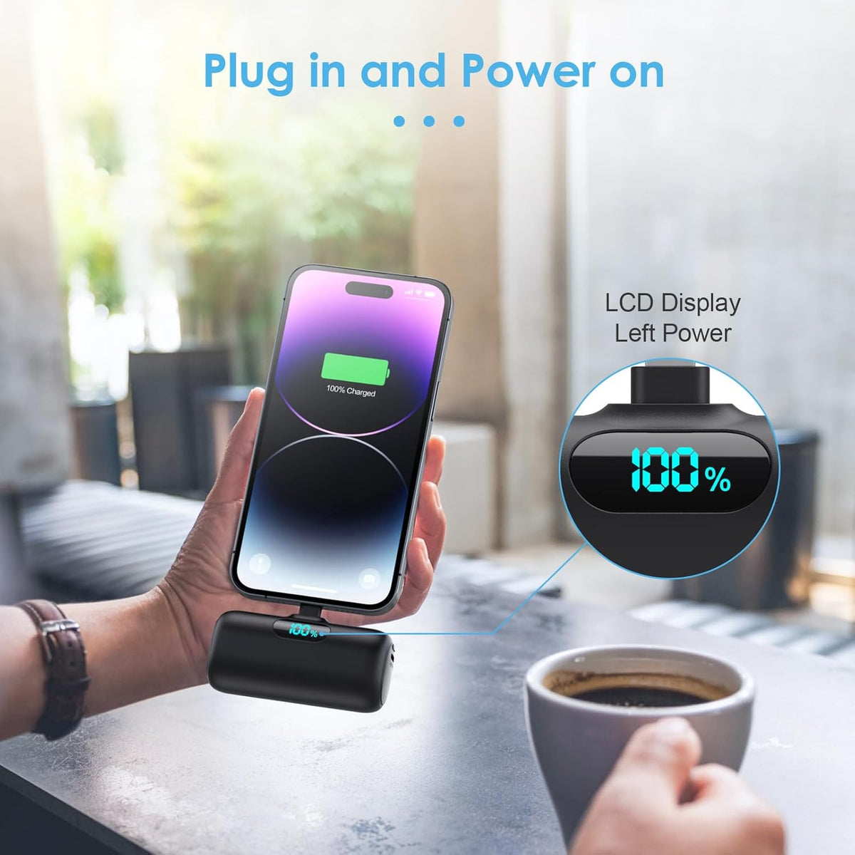 Small Portable Charger for iPhone 5000mAh, PD Fast Charging Power Bank, Mini Battery Pack Portable Phone Charger Travel Essentials