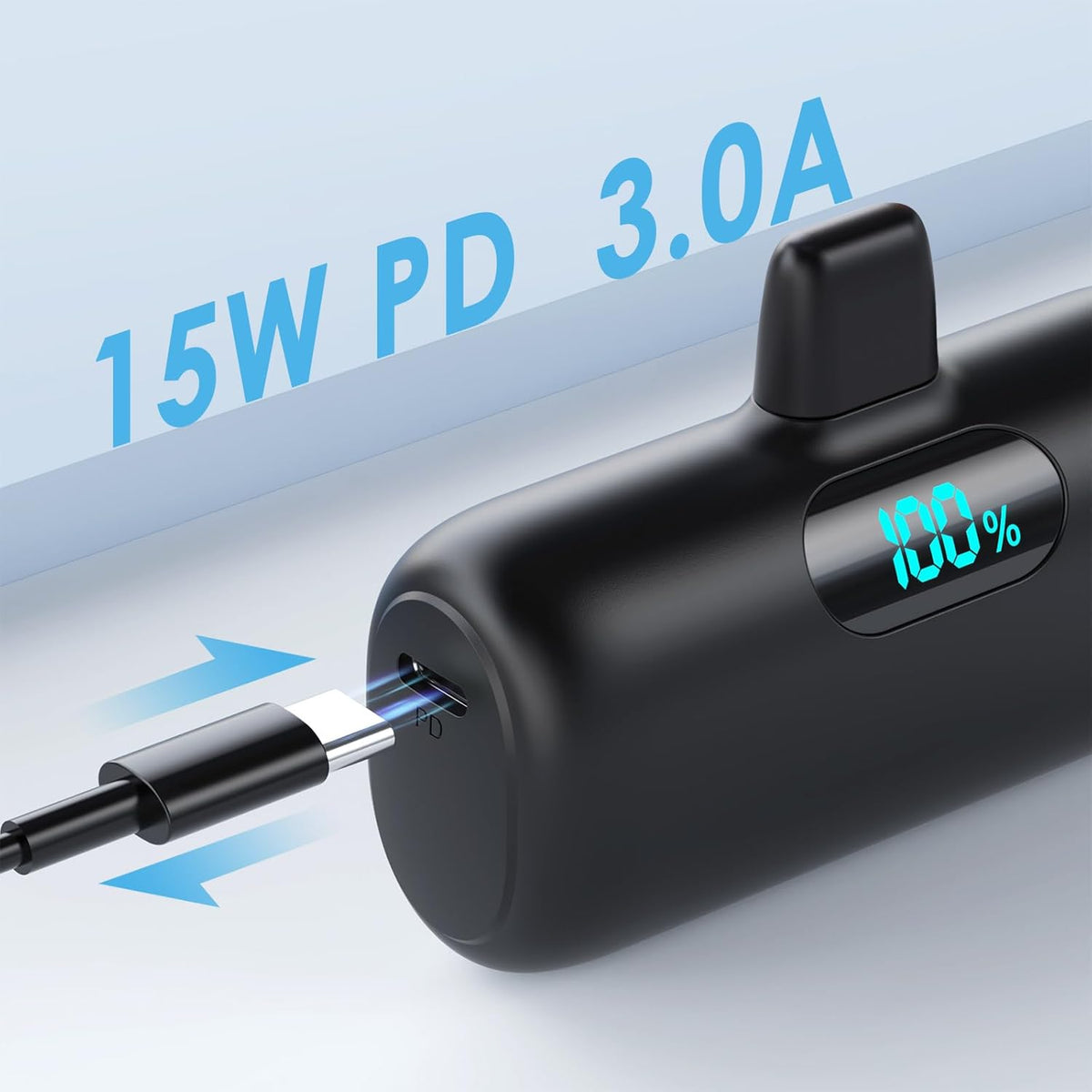 Small Portable Charger for iPhone 5000mAh, PD Fast Charging Power Bank, Mini Battery Pack Portable Phone Charger Travel Essentials