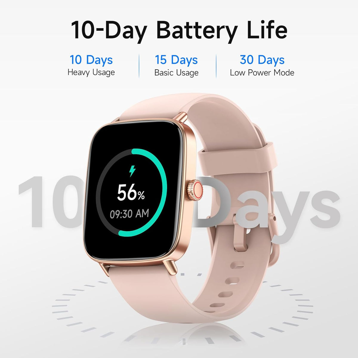Smart Watch for Women, 1.85" HD Smartwatch Compatible iPhone/Samsung/Android (Answer/Make Calls), 100+ Sport Modes Fitness Tracker