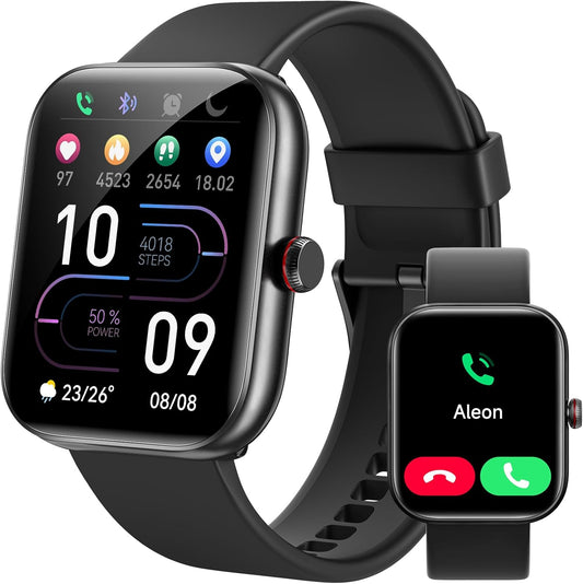 Smart Watch for Women Men, Smartwatch for iPhone & Android Bluetooth (Answer/Call) Built-in Alexa, 1.91" HD Fitness Tracker with 105+ Sport Modes