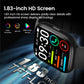 Smart Watch with Alexa Built-in, 1.83" HD Touchscreen Fitness Tracker with Bluetooth Calling, Fitness Watch with Heart Rate/Sleep Monitor