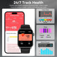 Smart Watches for Men Women, 1.83" HD Touchscreen Fitness Tracker with Bluetooth Calls, IP68 Waterproof, 120+ Sport Modes, 7-Day Battery (Black)