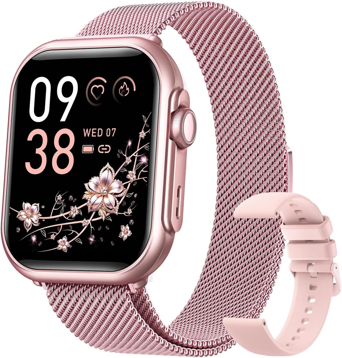 Smart Watch for Women (Android/iPhone), 1.83" HD Display with Calls, Messages, Sleep and Heart Rate Tracking