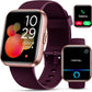 Smartwatch for Women, Compatible with Android & iPhone, 1.8'' Fitness Tracker Watch with Alexa, Call & Notification Alerts, Heart Rate & Sleep Monitor