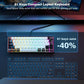 Snpurdiri 60% Wired Gaming Keyboard, 61 Keys RGB Backlit Ultra-Compact Small Gaming Keyboard, for PC/Mac Gamer, Typist, Travel (Black-White)